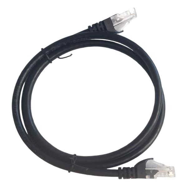 LAN-netværkskabel RJ45 Cat-6 Ethernet 0,9m Sort