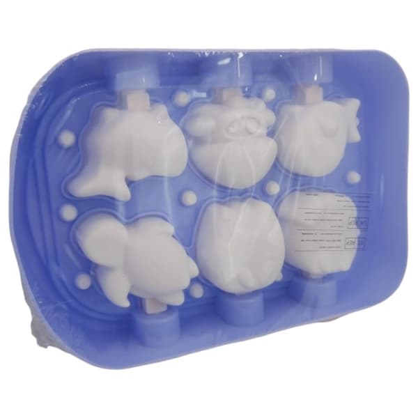 Mini silikonglassform blandade mönster 6 st