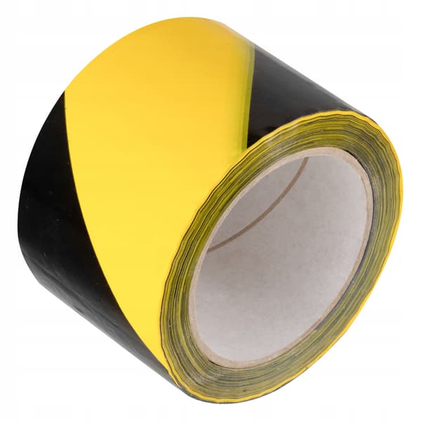 VAROITUSTEIPPI Merkintä Kelta-Musta 72 mm x 100 m Vorstahl