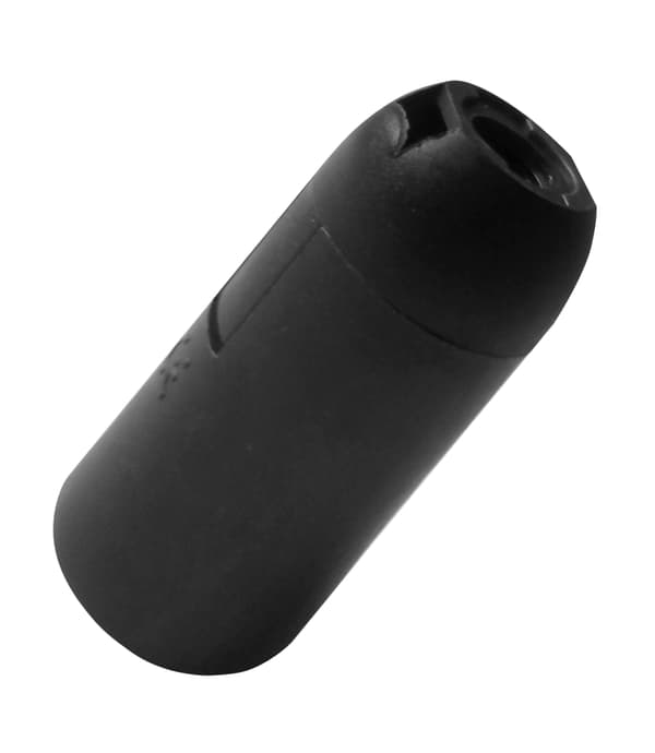 Termoplastisk lampeholder E14 Lille gevind Sort 1 stk.