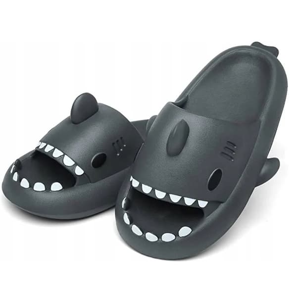 Barnflip-flops i skum, ljusgrå, 44/45