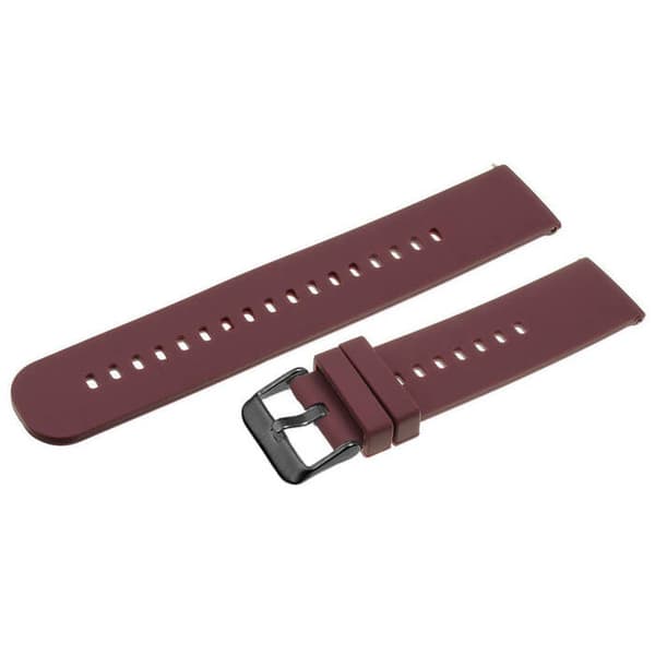 Gummirem til ur U27 - lilla/sort - 22mm
