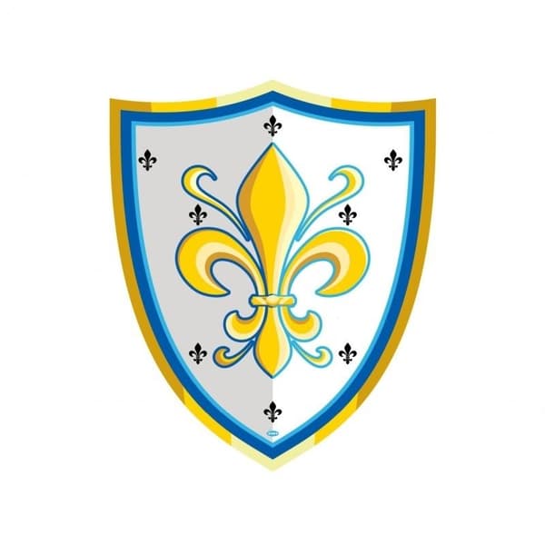 Ritarin kilpi liljoilla