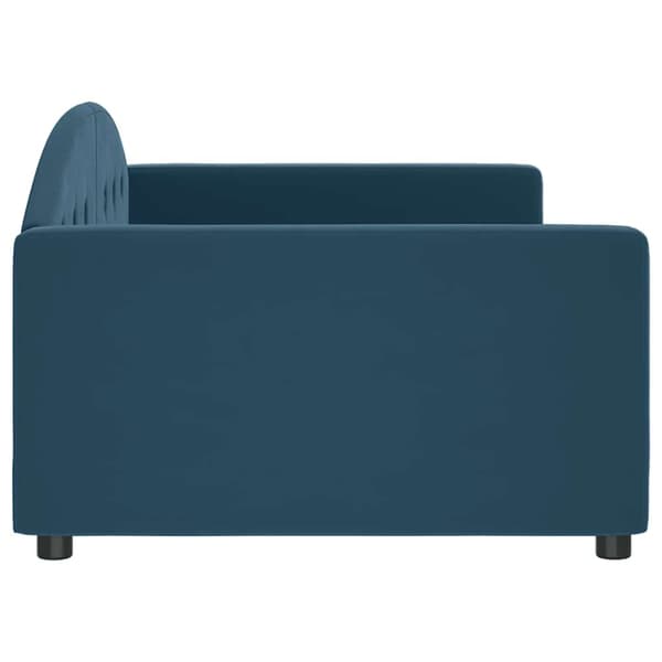 vidaXL Bäddsoffa blå 100x200 cm klädd i sammet