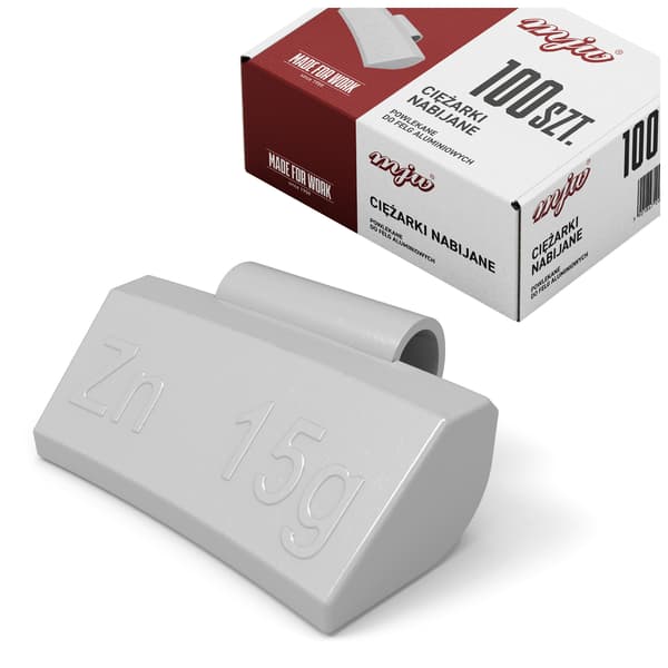 ZINKKLIPPEDE LODER TIL ALUMINIUMSFÆLGE ALU-LODER 15G 100 STK.