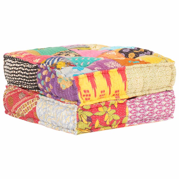 vidaXL puf, 60x70x36 cm, patchwork, stof