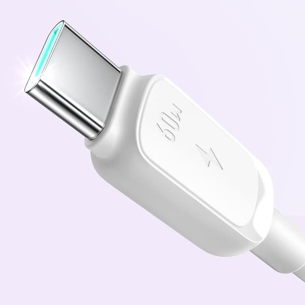USB-C 60W 1,2m laddningskabel - Vit