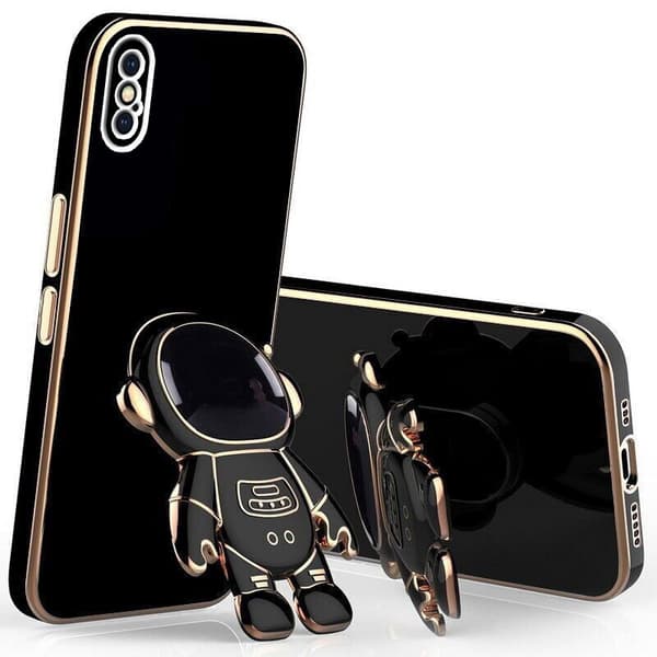 iPhone X / XS cover, Astronaut, Sort