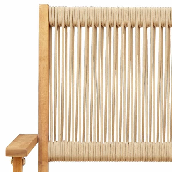 vidaXL 3-delat bistroset, beige polypropen och trä
