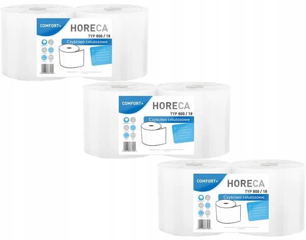 2R HORECA COMFORT+ pappershanddukar typ 800/18 2W - 6 rullar
