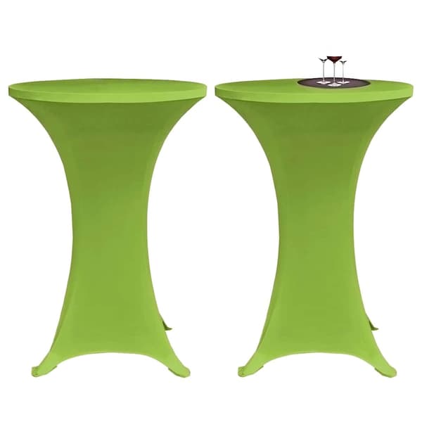 vidaXL elastiske borddække, 4 stk., 70 cm, grøn