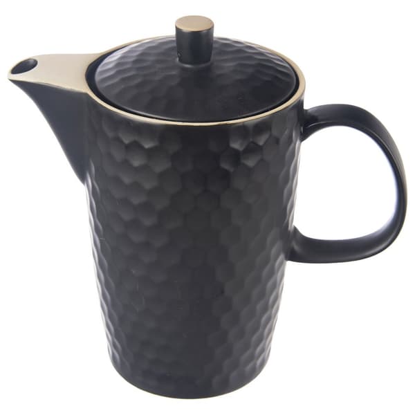 Sort keramisk kande til kaffe og te TEA TIME 1,3 liter
