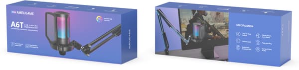 Fifine A6T USB musta kondensaattorimikrofoni