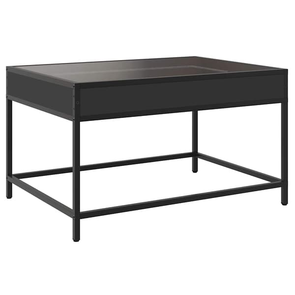vidaXL Infinity LED sofabord sort 70x50x41 cm