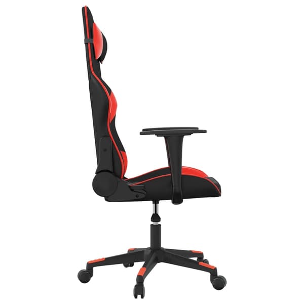 vidaXL gamingstol, sort og rød, kunstlæder