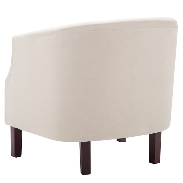 vidaXL lænestol, beige, stof
