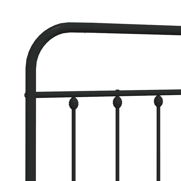 vidaXL metalsengegavl sort 160 cm
