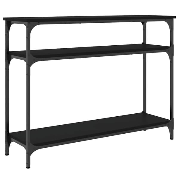 vidaXL konsolbord, sort, 100x29x75 cm