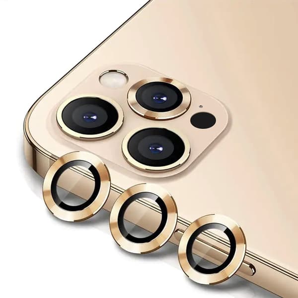 Härdat glas för kamera (objektiv) för iPhone 13 Pro / 13 Pro Max, guld