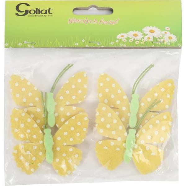Filt sommerfugle påskeklemmer