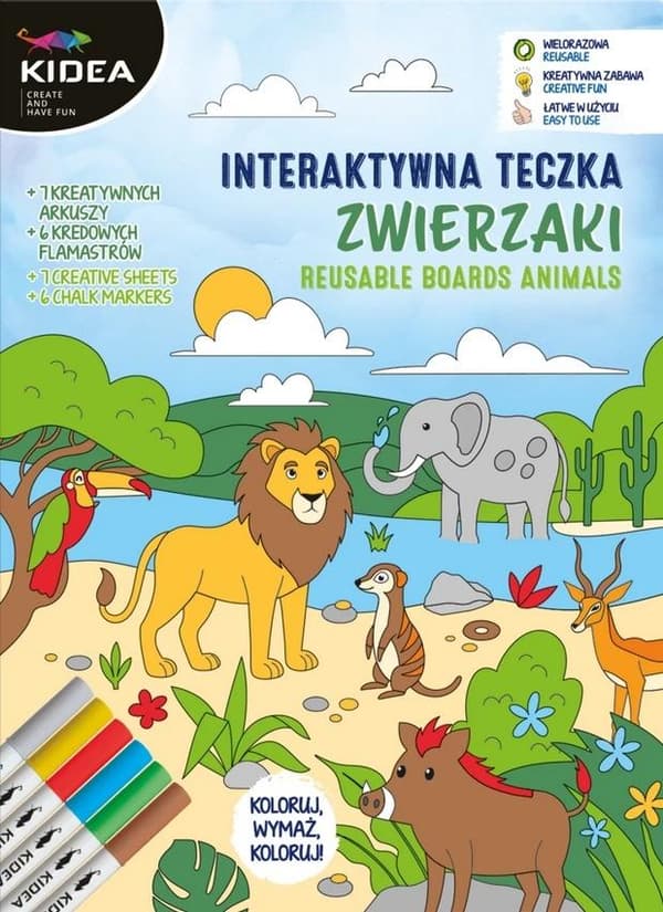 KIDEA interaktiivinen eläinkansio