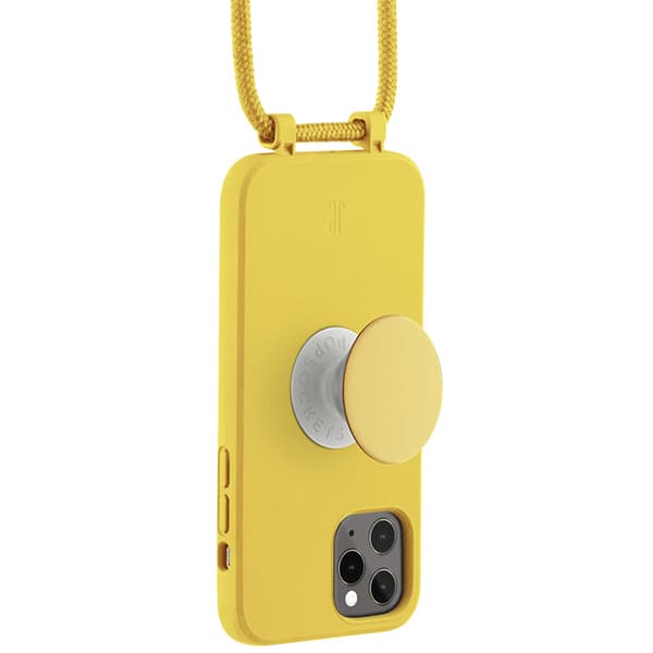 Just Elegance PopGrip-cover til iPhone 11 Pro, gult
