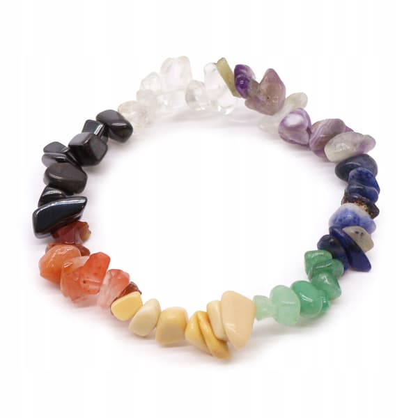 Armband med naturstenar - 7 chakran