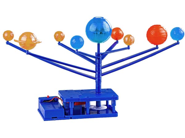 2-i-1 Montessori solsystemset + projektor visar planeter