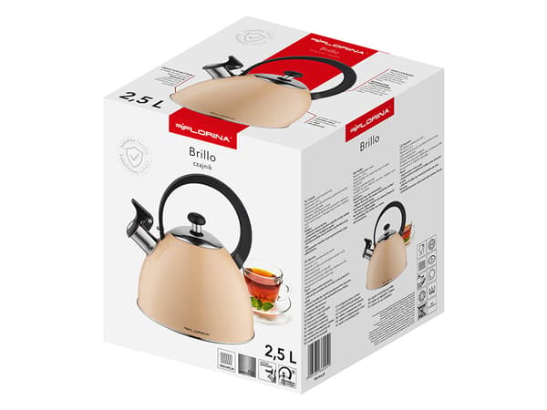 BRILLO KEDEL I RUSTFRIT STÅL 2,5L PEACH