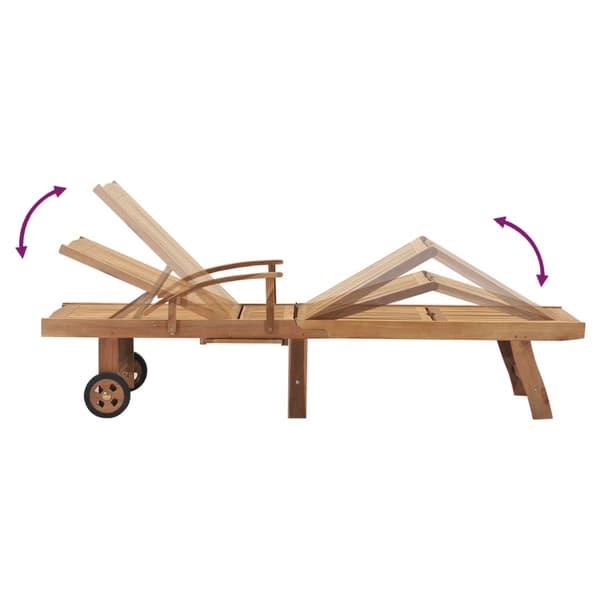 vidaXL Solstol massiv teak
