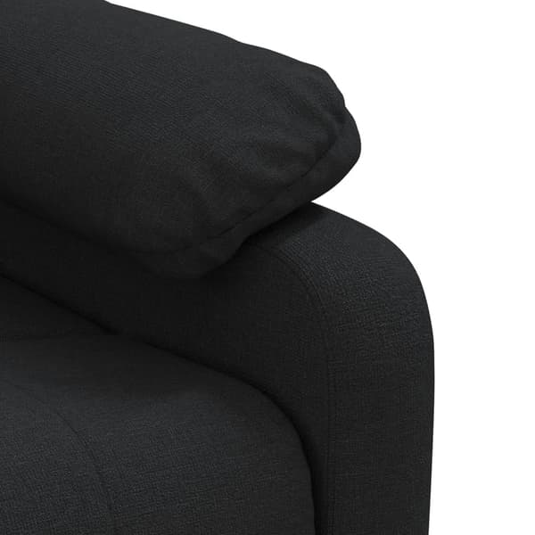vidaXL elektrisk massagestol, sort, stof