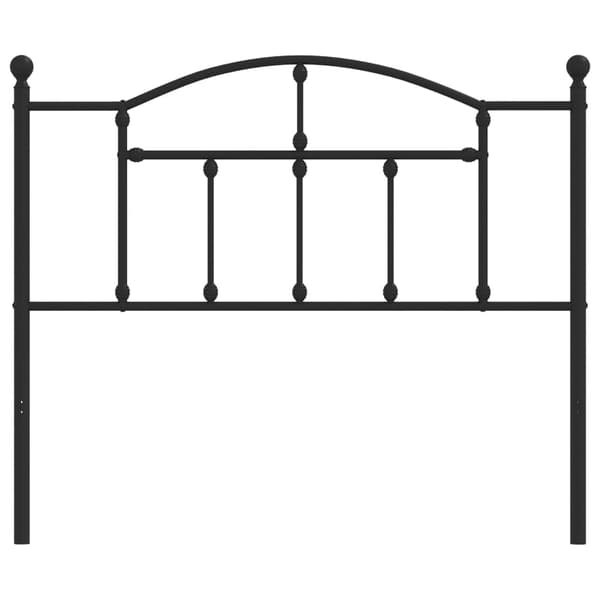 vidaXL metalsengegavl sort 107 cm