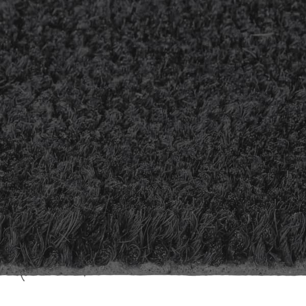 vidaXL dørmåtte, sort, 60x90 cm, kokosfiber, tuftet