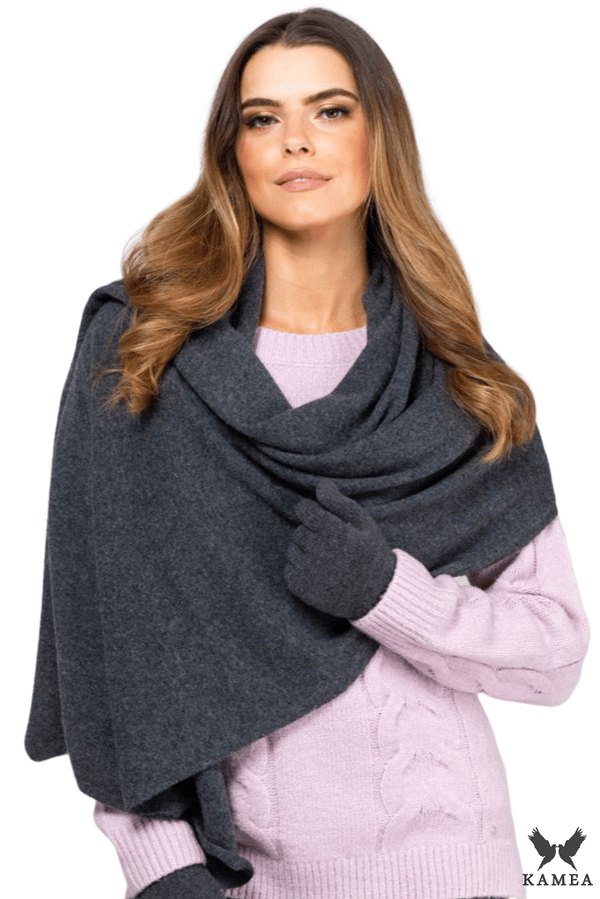 SCARF*01 dam vinter grafitfärgad