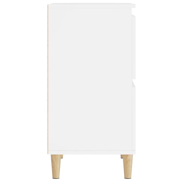 vidaXL Byrå, vit, 60x35x70 cm, träbaserat material