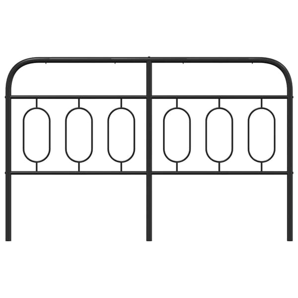 vidaXL metalsengegavl sort 137 cm