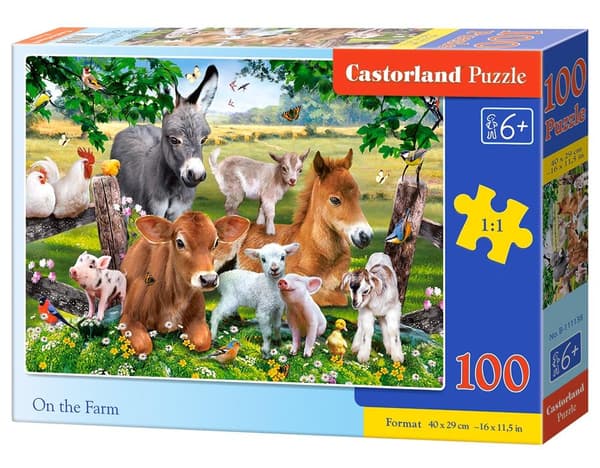 Pussel 100 På bondgården CASTOR