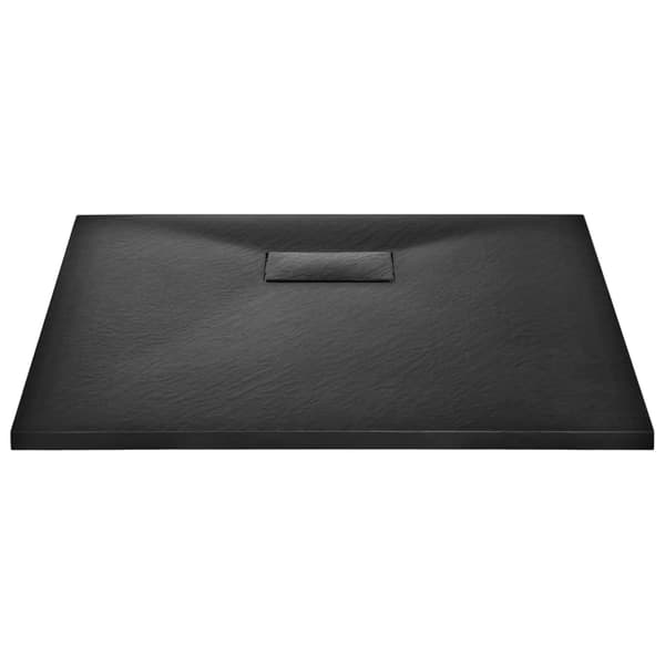 vidaXL Duschkar, SMC, svart, 90 x 80 cm