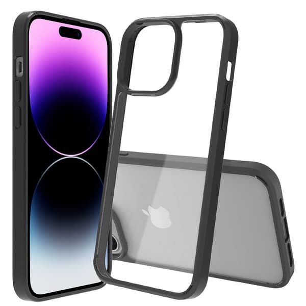 Hybridskal för iPhone 14 Pro Max, mattsvart