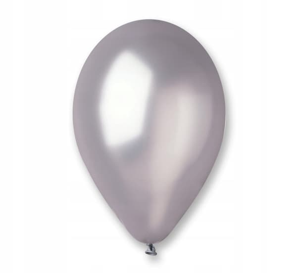 Metallisk ballong 11 Gemar Silver