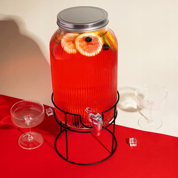 BURKSTÄLL MED KRAN BURKBASRAM DRYCKESDISPENSER