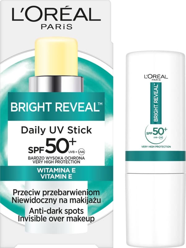 L'Oreal Bright Reveal daglig UV-stift SPF50+ solbeskyttelse mod mørke pletter 9ml