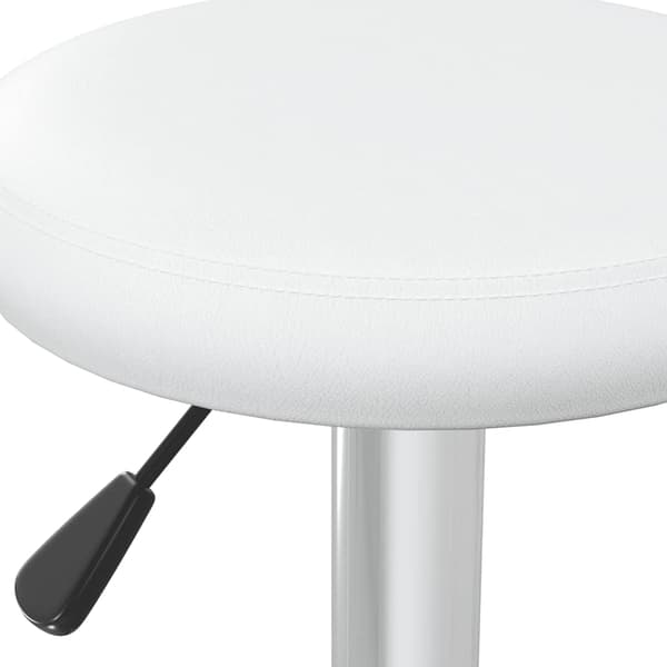 vidaXL Barstolar, set om 2, vit, konstläder