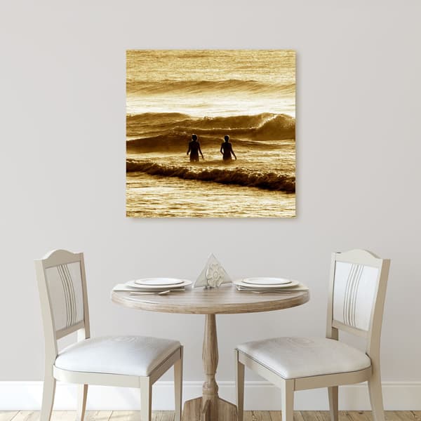 Canvastaulu Ihmiset Valtameri 40x40 cm