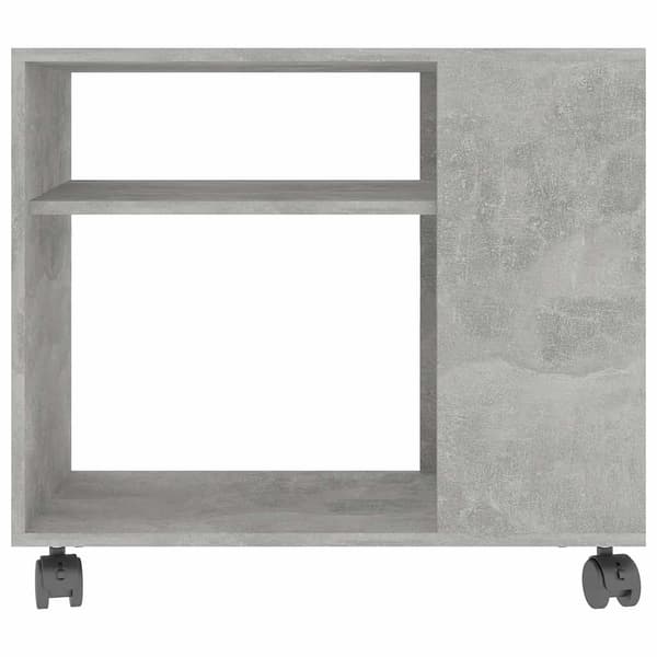 vidaXL Sidobord, grått, 70x35x55 cm, träbaserat material