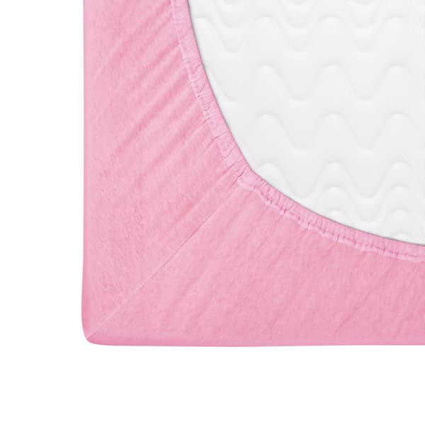 Bomullslakan 70x140 jersey 100% BOMULL rosa