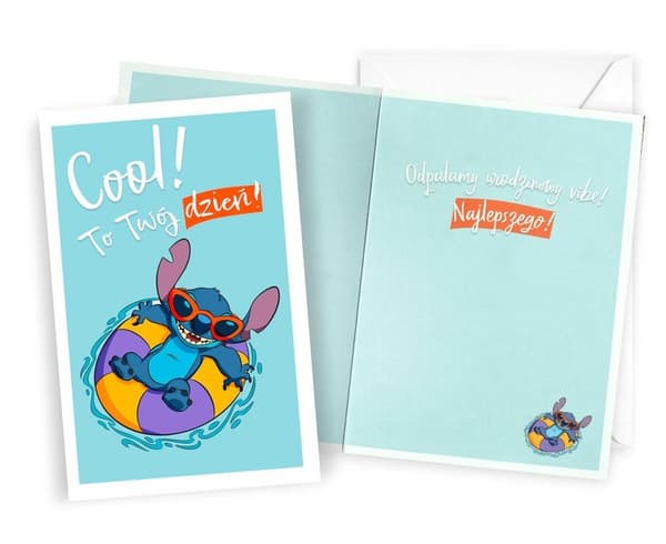 Stitch fødselsdagskort
