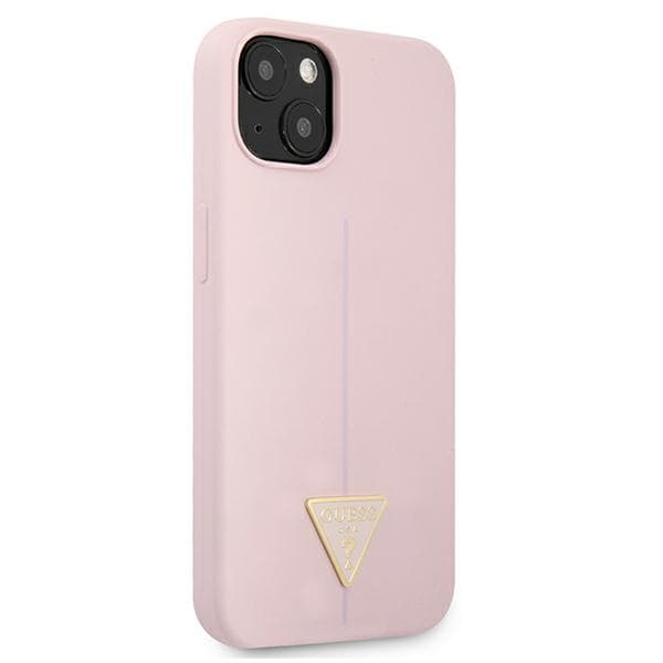 Guess Silikone Trekantet Logo Etui til iPhone 13 mini, lilla