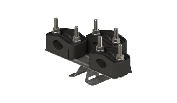 U-1 holder til triple vortex-søjle, diameter 25-46 mm