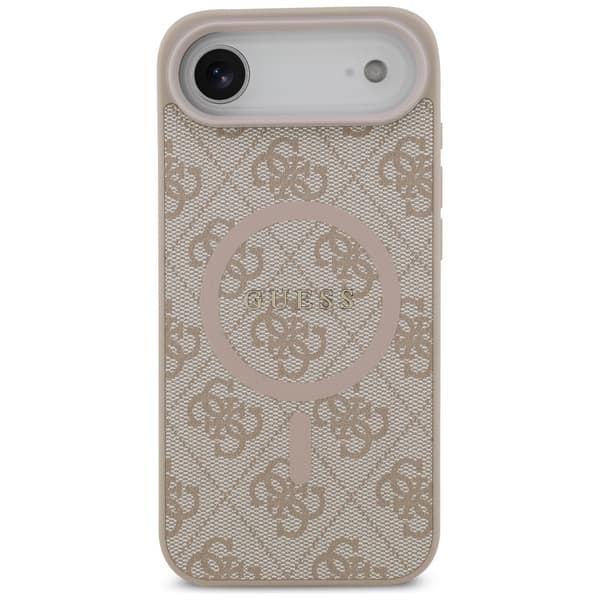 Guess 4G Ring Classic Logo MagSafe-etui til iPhone Air, lyserødt